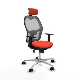 PIQUERAS Y CRESPO Silla de oficina Jorquera Naranja oscuro/Gris