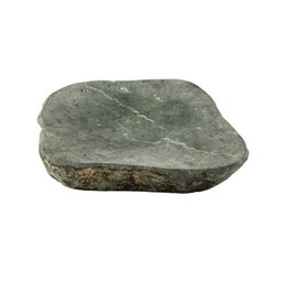 Summa Premium Supiedra Mini Cantos, Plato de Mármol y Piedra Gris para Vajilla, Dimensiones 13x11 cm