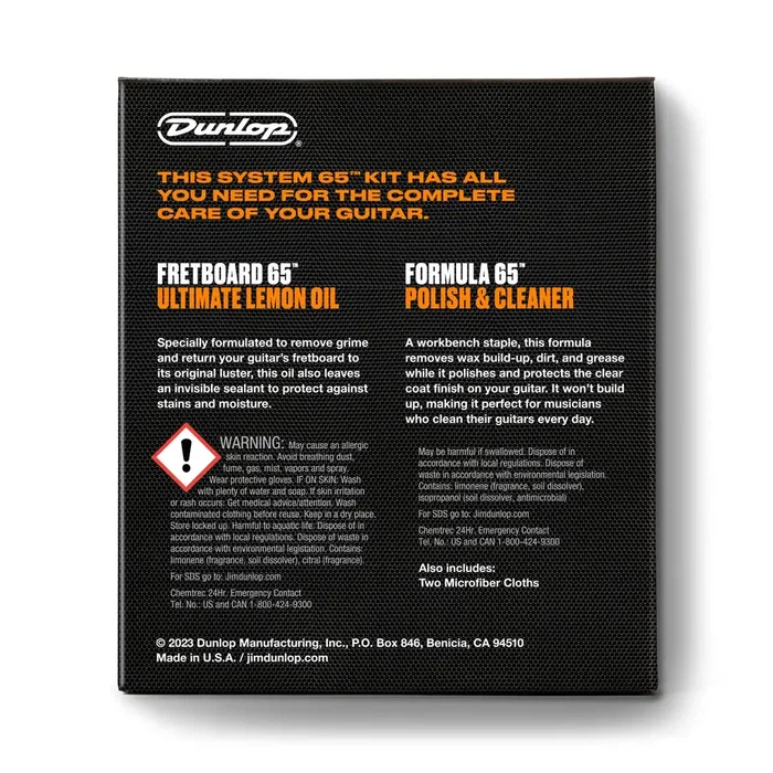 Dunlop System 65 Body & Fingerboard Cleaning Kit Dunlop System 65 Body & Fingerboard Cleaning Kit