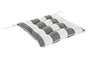 DKD Home Decor Cojin Marino Gris Blanco 40 x 7 x 40 cm para Terraza y Jardin