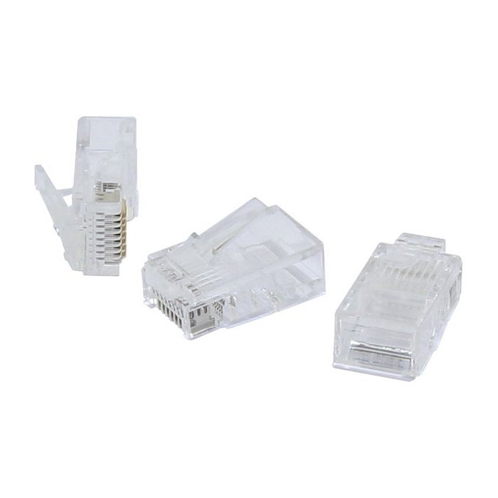 Synergy21 Pack de 100 conectores RJ-45 sin blindaje para cables planos Synergy21 Pack de 100 conectores RJ-45 sin blindaje para cables planos