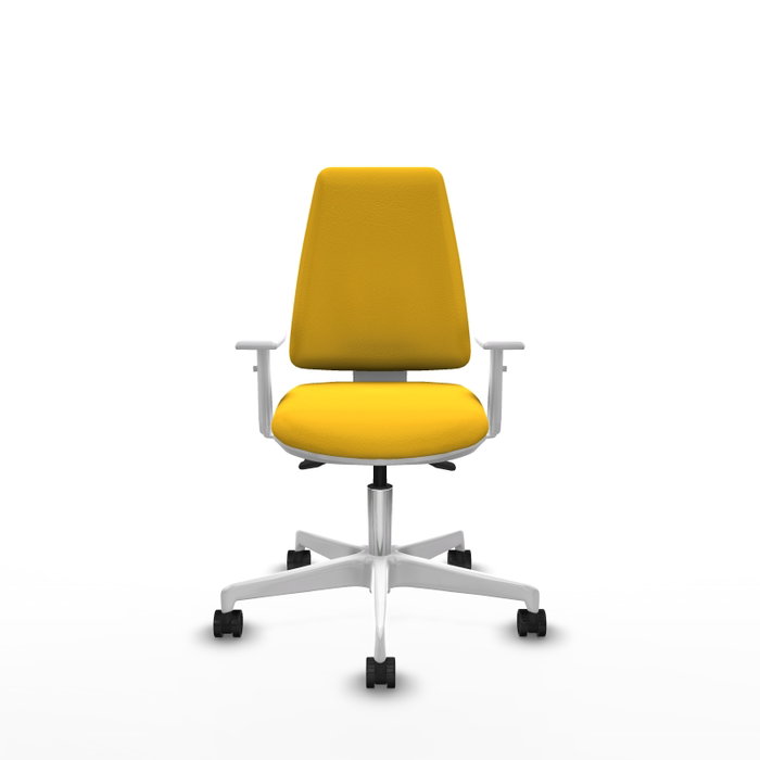 PIQUERAS Y CRESPO Silla de oficina Elche con mecanismo Asincro, Amarillo PIQUERAS Y CRESPO Silla de oficina Elche con mecanismo Asincro, Amarillo