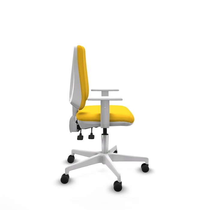 PIQUERAS Y CRESPO Silla de oficina Elche con mecanismo Asincro, Amarillo PIQUERAS Y CRESPO Silla de oficina Elche con mecanismo Asincro, Amarillo