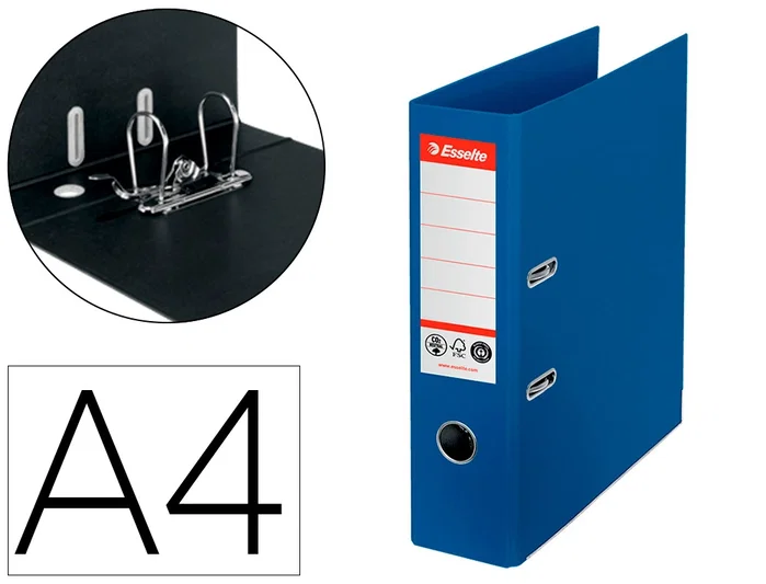 Esselte Archivador de palanca LAF Nº1 CO2 neutral Azul vivida Lomo 72mm A4
