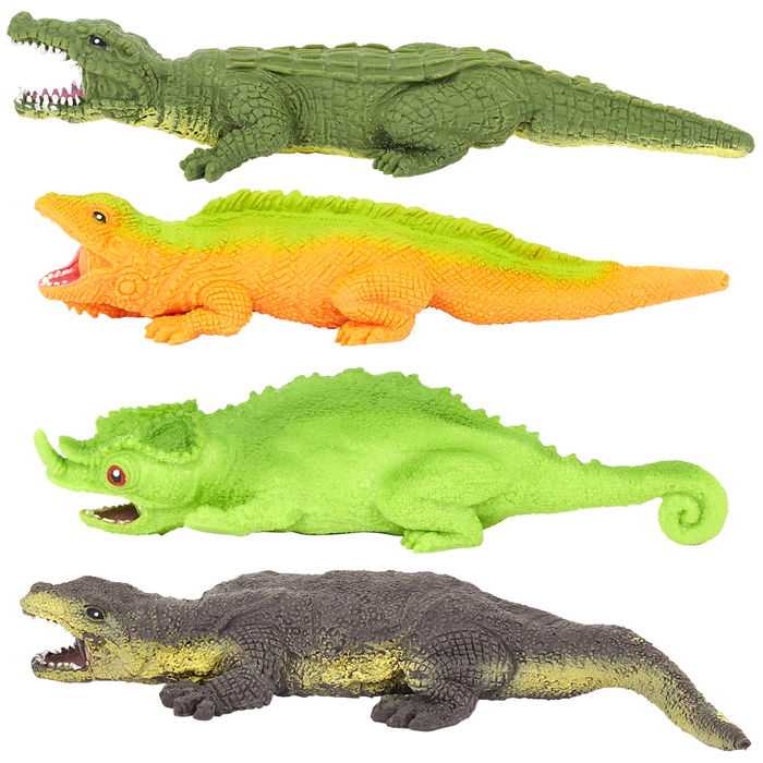 Jeux 2 momes Reptil Elástico Antiestrés Deformable Modelos Surtidos (Cocodrilo, Iguana, Camaleón, Dragón Komodo) A Partir de 3 Años