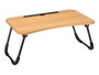 Giftdecor Mesa Plegable Madera MDF Marrón y Negro 60x40x26cm Max 10kg (Set de 8)