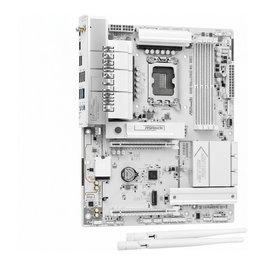 ASRock B850M Challenger WiFi DDR5 AM5 White (90-MXBU50-A0UAYZ) - Placa Base AMD Socket AM5, Chipset B850, Micro ATX, WiFi, Blanco, Retail