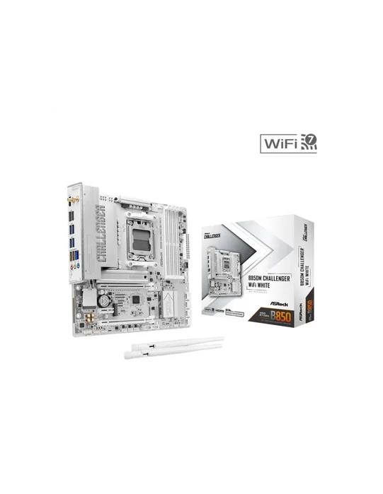 ASRock B850M Challenger WiFi White DDR5 AM5 Micro-ATX