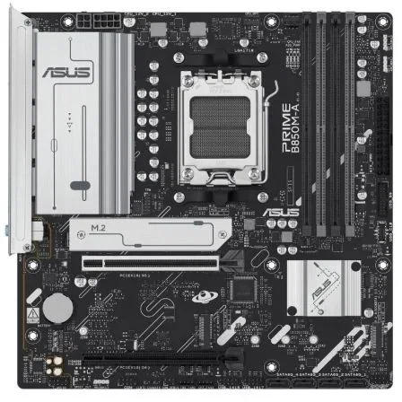Asus PRIME B850M-A-CSM Placa Base AMD Socket AM5 B850 Micro-ATX para Ryzen 9000/8000/7000, DDR5 hasta 8000+ MHz, PCIe 5.0, 2.5Gb LAN, 3x M.2, WiFi - 90MB1LQ0-M0EAYC