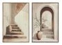 DKD Home Decor Cuadro Algodón PS 80x3x120 Moderno 3D Surtido de 2 piezas