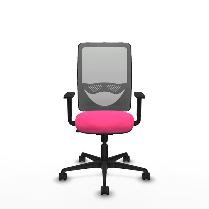 PIQUERAS Y CRESPO Silla de oficina Zulema con mecanismo Sincro, Rosa y Gris PIQUERAS Y CRESPO Silla de oficina Zulema con mecanismo Sincro, Rosa y Gris