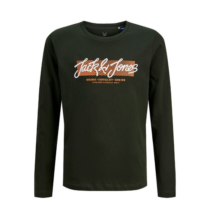Camiseta de Manga Larga Infantil Jack & Jones Jjurban Ls Crew Neck Negro Camiseta de Manga Larga Infantil Jack & Jones Jjurban Ls Crew Neck Negro