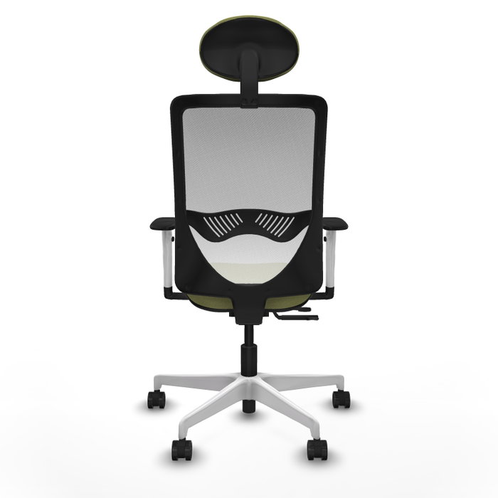 PIQUERAS Y CRESPO Silla de oficina Zulema con mecanismo Sincro/Traslack, Verde oliva y Blanco PIQUERAS Y CRESPO Silla de oficina Zulema con mecanismo Sincro/Traslack, Verde oliva y Blanco