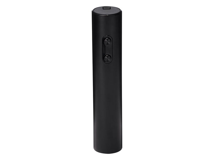 Kinvara Sacacorchos Eléctrico Negro con Pilas, Dimensiones 5.5 x 23 x 5.5 cm (4xAA no incluidas), Apertura Automática (Set de 12)