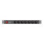 Lanberg PDU-07E-0200-BK 7*SCHUKO 1U 4000W 16A
