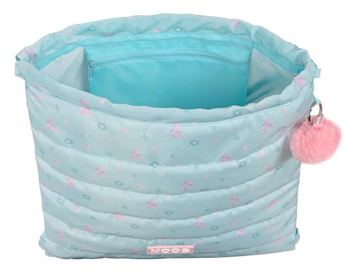 Bolsa Mochila con Cuerdas Moos Garden Turquesa