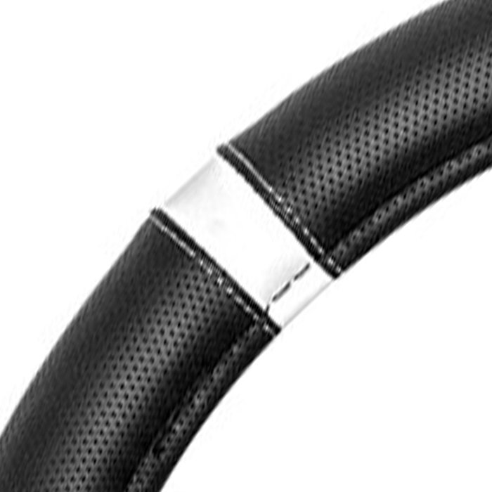 Momo Funda de Volante Supergrip Universal Negro/Blanco 38-39cm