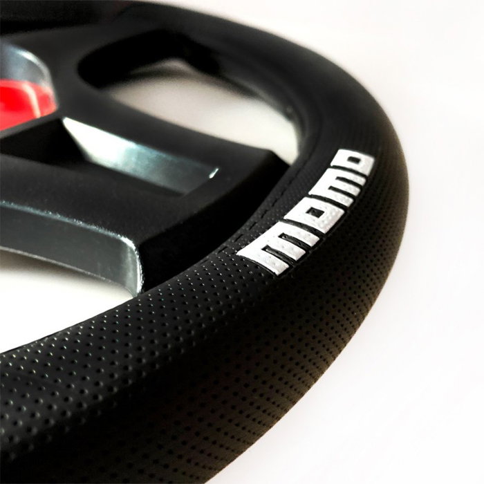 Momo Funda de Volante Supergrip Universal Negro/Blanco 38-39cm