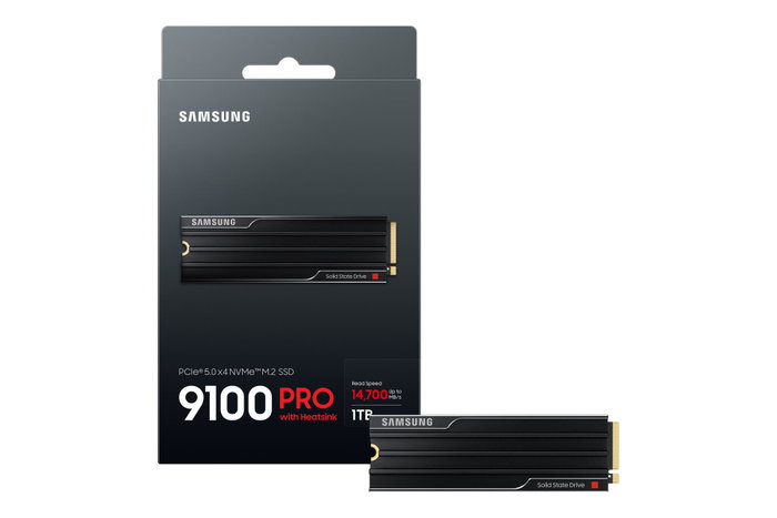 Samsung 9100 PRO Heatsink 1 TB M.2 NVMe PCIe 5.0
