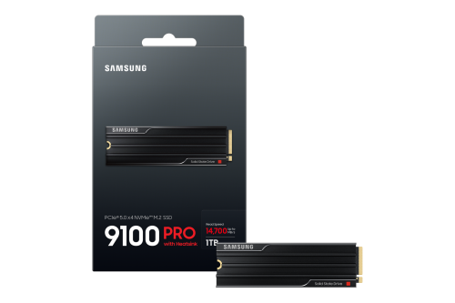 Samsung 9100 PRO Heatsink 1 TB M.2 NVMe PCIe 5.0 Samsung 9100 PRO Heatsink 1 TB M.2 NVMe PCIe 5.0