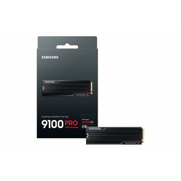 Samsung 9100 PRO Heatsink 1 TB M.2 NVMe PCIe 5.0 Samsung 9100 PRO Heatsink 1 TB M.2 NVMe PCIe 5.0