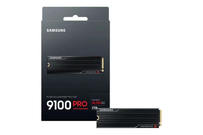 Samsung 9100 PRO Heatsink 1 TB M.2 NVMe PCIe 5.0 Samsung 9100 PRO Heatsink 1 TB M.2 NVMe PCIe 5.0