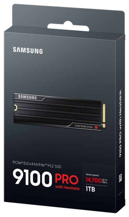 Samsung 9100 PRO Heatsink 1 TB M.2 NVMe PCIe 5.0 Samsung 9100 PRO Heatsink 1 TB M.2 NVMe PCIe 5.0