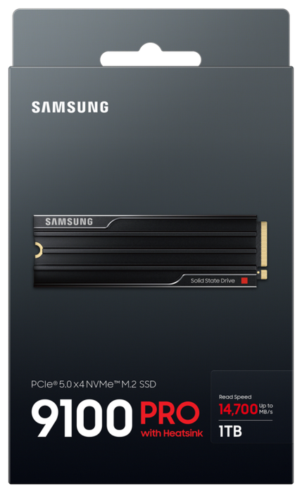 Samsung 9100 PRO Heatsink 1 TB M.2 NVMe PCIe 5.0 Samsung 9100 PRO Heatsink 1 TB M.2 NVMe PCIe 5.0