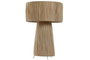 DKD Home Decor Lámpara de Sobremesa de Rafia y Metal Natural