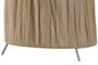 DKD Home Decor Lámpara de Sobremesa de Rafia y Metal Natural