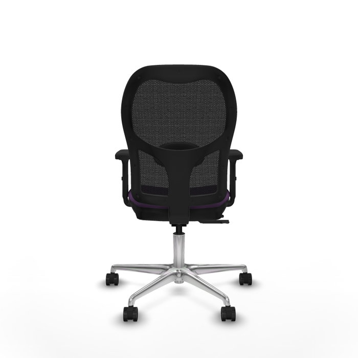 PIQUERAS Y CRESPO Silla de oficina Jorquera con mecanismo Sincro/Traslack, Morado y Negro