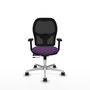 PIQUERAS Y CRESPO Silla de oficina Jorquera con mecanismo Sincro/Traslack, Morado y Negro