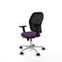 PIQUERAS Y CRESPO Silla de oficina Jorquera con mecanismo Sincro/Traslack, Morado y Negro