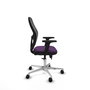 PIQUERAS Y CRESPO Silla de oficina Jorquera con mecanismo Sincro/Traslack, Morado y Negro