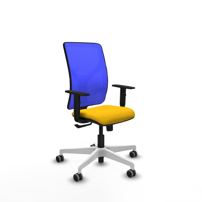 PIQUERAS Y CRESPO Silla de oficina Motilla con Mecanismo Sincro, Amarillo y Azul PIQUERAS Y CRESPO Silla de oficina Motilla con Mecanismo Sincro, Amarillo y Azul