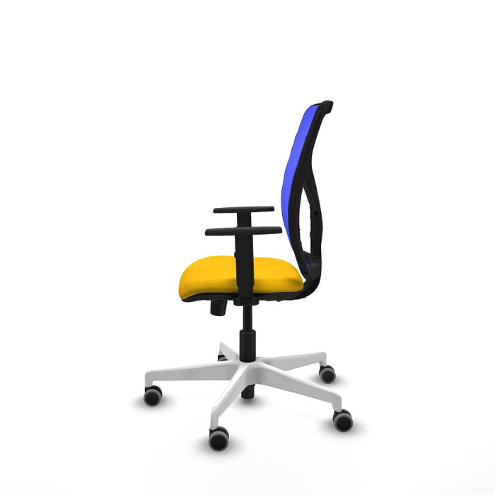PIQUERAS Y CRESPO Silla de oficina Motilla con Mecanismo Sincro, Amarillo y Azul PIQUERAS Y CRESPO Silla de oficina Motilla con Mecanismo Sincro, Amarillo y Azul