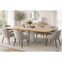 DKD Home Decor Mesa de Comedor de Acacia y Metal Natural/Blanco 200x100x76 cm