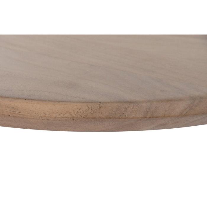 DKD Home Decor Mesa de Comedor de Acacia y Metal Natural/Blanco 200x100x76 cm