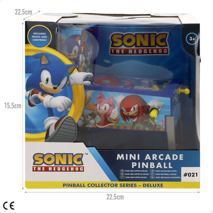 SEGA Mini Arcade Pinball Sonic The Hedgehog, Juguete con Luces y Sonidos, Edad Recomendada +3 Años (20x16x8.5cm) SEGA Mini Arcade Pinball Sonic The Hedgehog, Juguete con Luces y Sonidos, Edad Recomendada +3 Años (20x16x8.5cm)