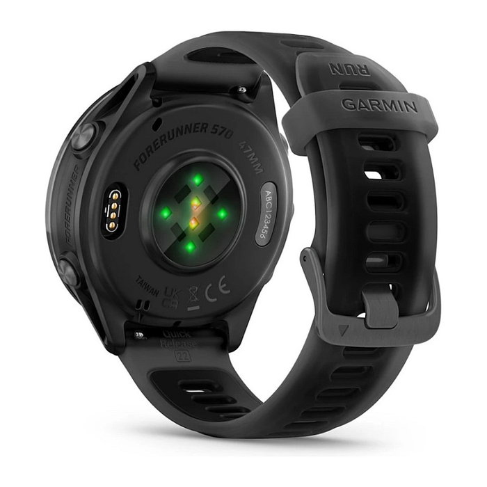 Garmin Forerunner 570 Reloj Inteligente Deportivo GPS AMOLED 1.4" Aluminio Negro Slate Grey 8GB Batería 10 Días Multideporte Natación Running Ciclismo Yoga