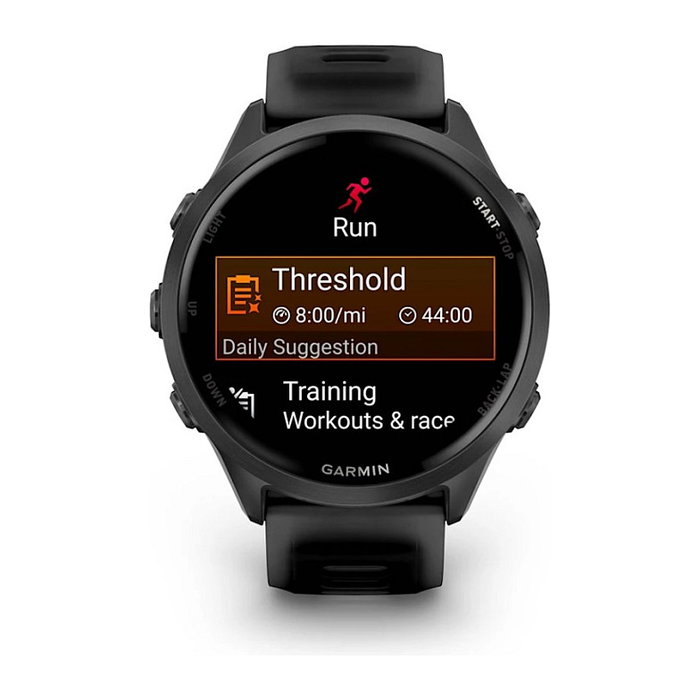 Garmin Forerunner 570 Reloj Inteligente Deportivo GPS AMOLED 1.4" Aluminio Negro Slate Grey 8GB Batería 10 Días Multideporte Natación Running Ciclismo Yoga