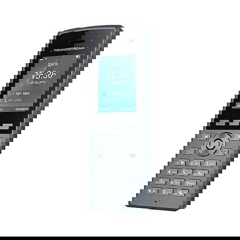 Grandstream DP735 Teléfono IP Inalámbrico HD, Terminal Inalámbrico Robusto, Gris, Antibacteriano, Resistente a Químicos y Caídas