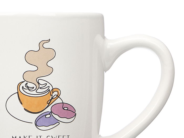 Vessia Taza Porcelana Make It Sweet Surtidos 350 ml 12.4x10x8.3 cm (Set de 27)