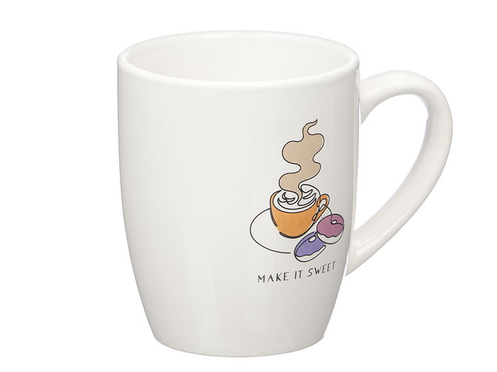 Vessia Taza Porcelana Make It Sweet Surtidos 350 ml 12.4x10x8.3 cm (Set de 27)