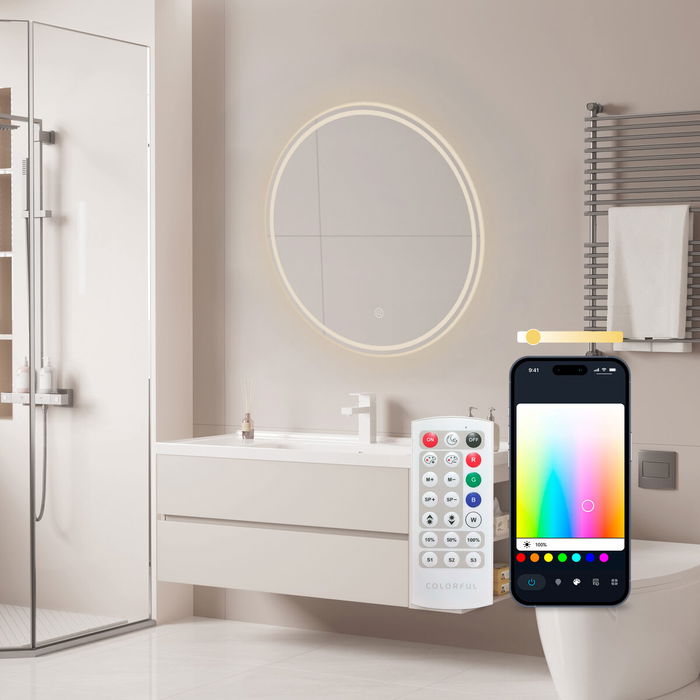 Espejo de baño con luz LED KSIX Oasis E 36 W 1000 Lm