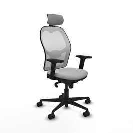 PIQUERAS Y CRESPO Silla de oficina Jorquera Gris claro y Blanco