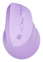 Natec Crake 2 Ratón Vertical Inalámbrico Bluetooth 5.2 + 2.4 GHz Lavanda