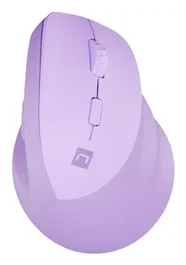 Natec Crake 2 Ratón Ergonómico Vertical Inalámbrico para Mano Derecha, Bluetooth 5.2 + RF 2.4GHz, 2400 DPI, 6 Botones, Compatible con Windows/macOS/Android/iOS, Color Lavanda