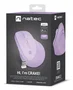 Natec Crake 2 Ratón Ergonómico Vertical Inalámbrico para Mano Derecha, Bluetooth 5.2 + RF 2.4GHz, 2400 DPI, 6 Botones, Compatible con Windows/macOS/Android/iOS, Color Lavanda
