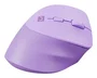 Natec Crake 2 Ratón Ergonómico Vertical Inalámbrico para Mano Derecha, Bluetooth 5.2 + RF 2.4GHz, 2400 DPI, 6 Botones, Compatible con Windows/macOS/Android/iOS, Color Lavanda